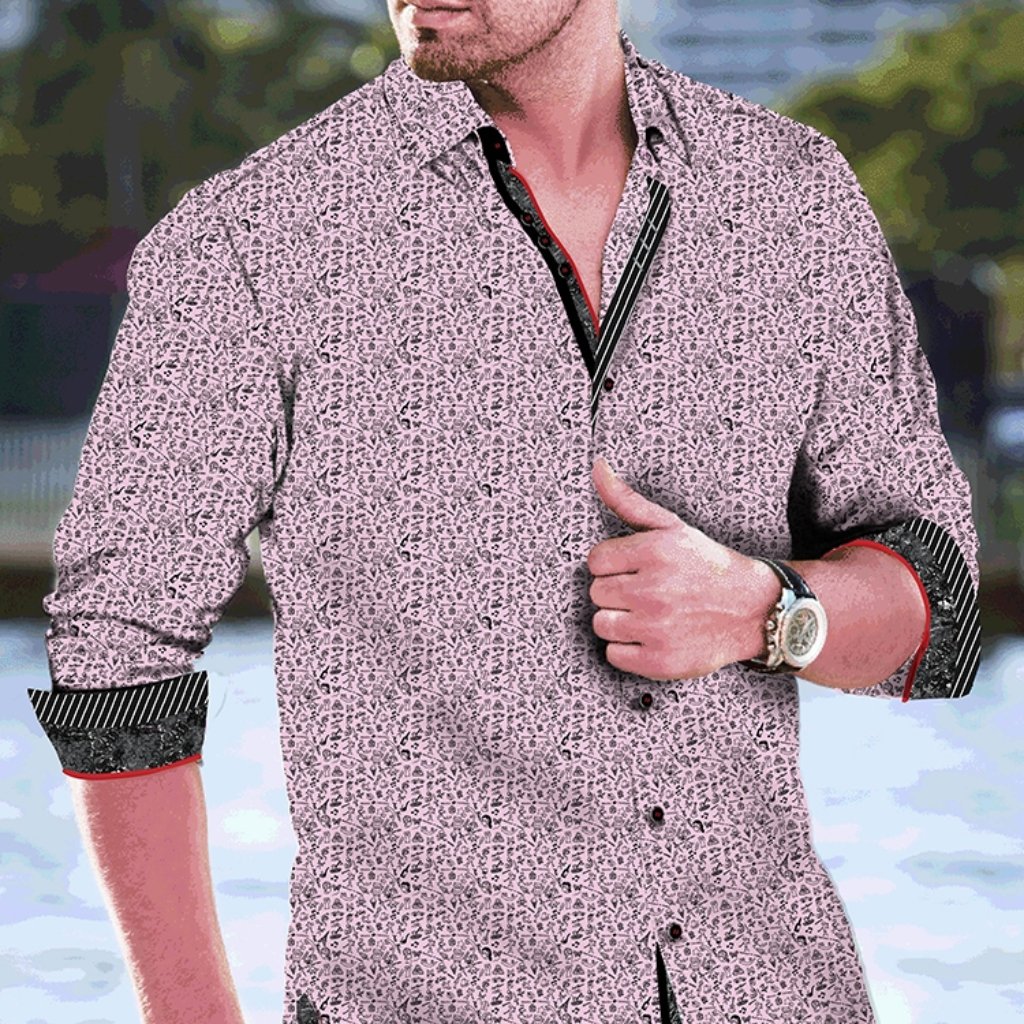 Au Noir Dalino, Dress Shirt Pink Medium (Brand New)